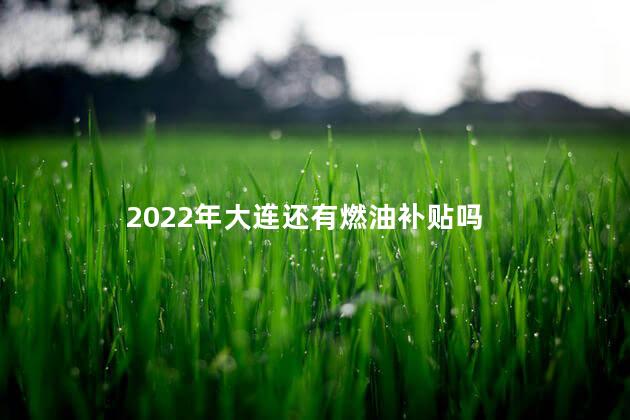 2022年大连还有燃油补贴吗