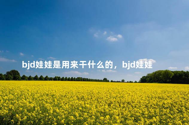 bjd娃娃是用来干什么的，bjd娃娃是用来干嘛的