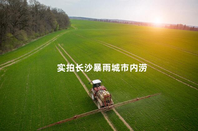 实拍长沙暴雨城市内涝